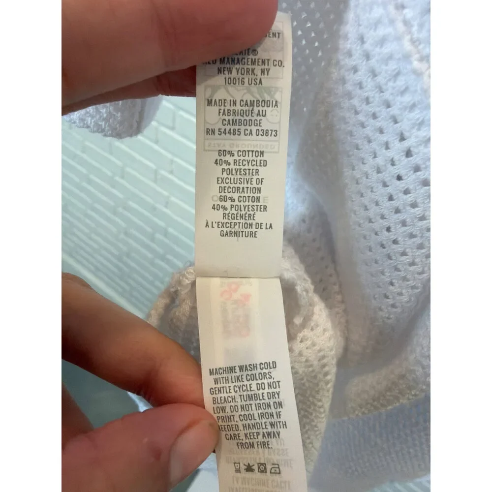 Offline by Aerie Manhattan New York Mesh Jersey Tee White XS